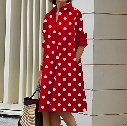 Vestido camisero oversize negro para mujer – LUNA