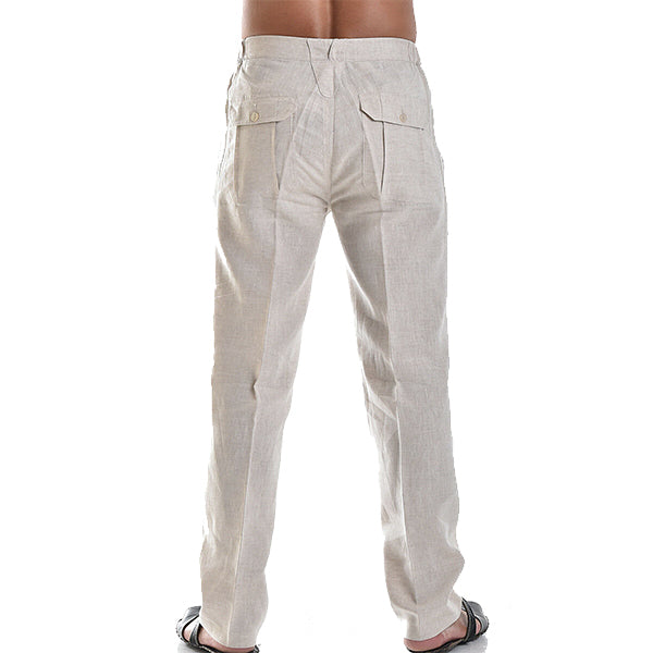 Brando – Pantalón recto ligero con detalle de pliegues para hombre