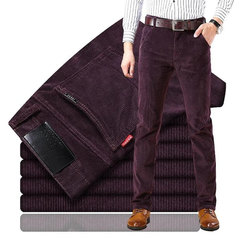 Pantalón clásico de pana para mujer con corte recto – MAVE