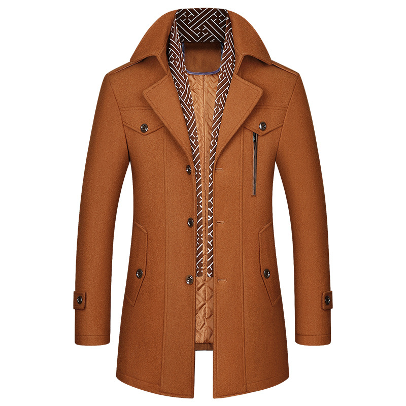 HUGGO - Abrigo clásico de invierno para hombre