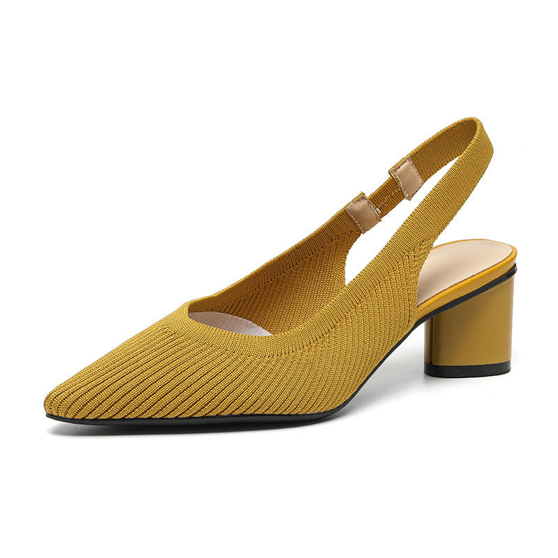 Tacones elegantes con punta fina y tira trasera – VALSERA