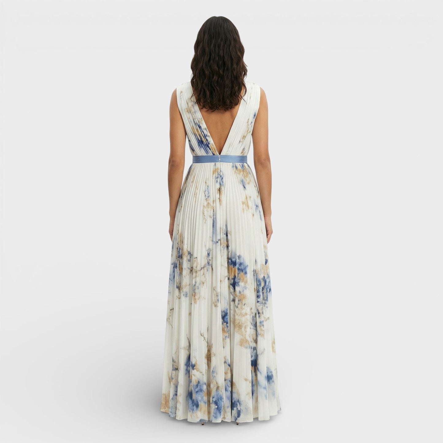 PAULA – Vestido largo floral de ceremonia elegante para invitada