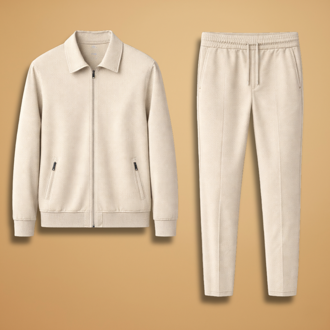 Zyron – Conjunto deportivo con chaqueta de cremallera y pantalón para hombre