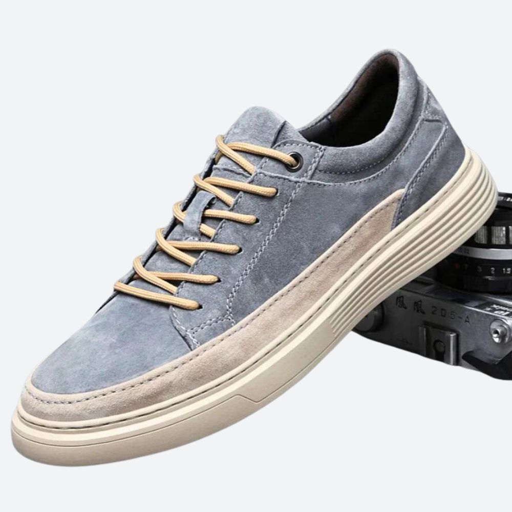 Zapatillas deportivas de piel para hombre con estilo casual – STRAVENO