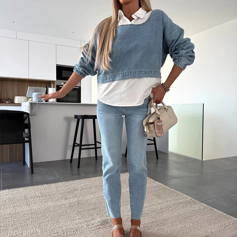 Jeans skinny de mujer de talle alto para un ajuste favorecedor – EMILIA