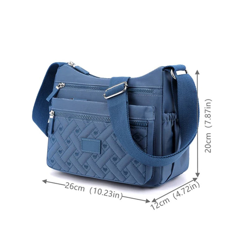 Bolso de hombro clásico y elegante con acabado lujoso – LUVINA