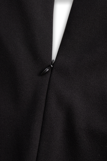 Claribel – Vestido negro refinado de fiesta para mujer