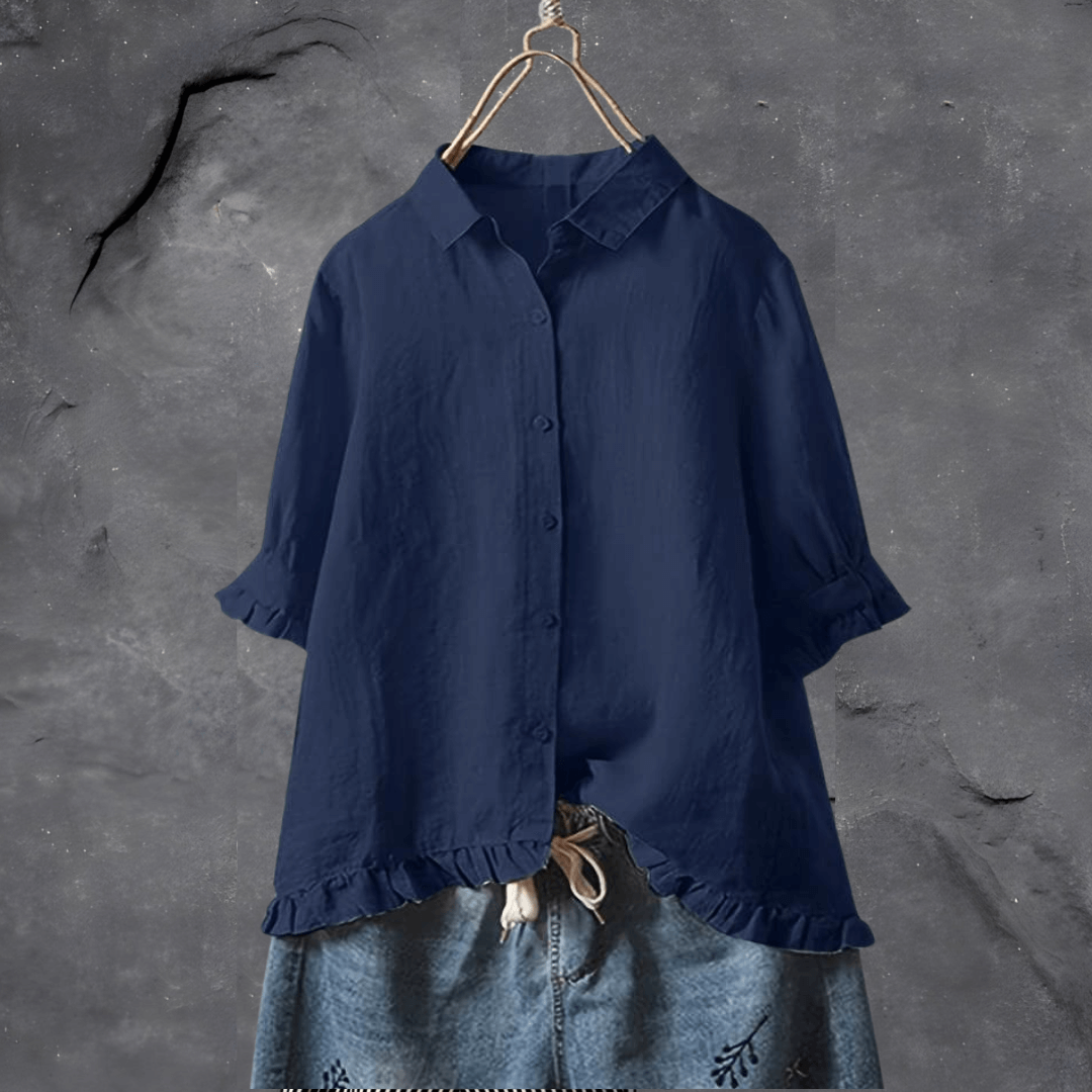 Camisa clásica de manga larga en algodón transpirable – CAVALLI