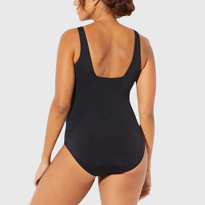 Phoebe – Bañador de una pieza con estampado tropical para mujer