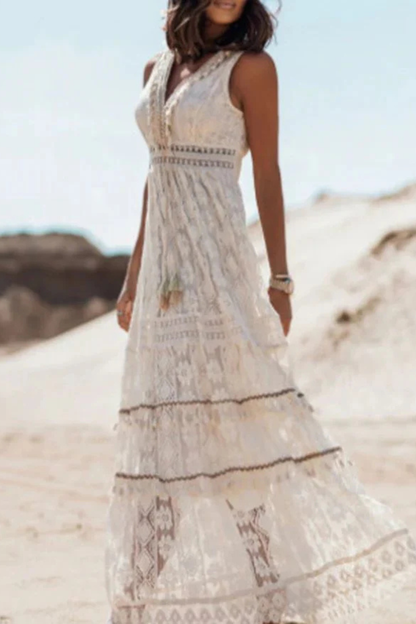 Imogen – Vestido maxi bohemio de verano para mujer