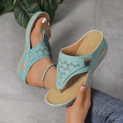 Sandalias de plataforma cómodas y elegantes con soporte ortopédico para mujer – ELYSIA
