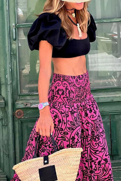 Luna – Falda larga maxi con talle alto para mujer
