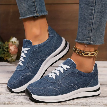 Zapatillas cómodas de mujer con estilo vaquero y suela ligera – LYNNA