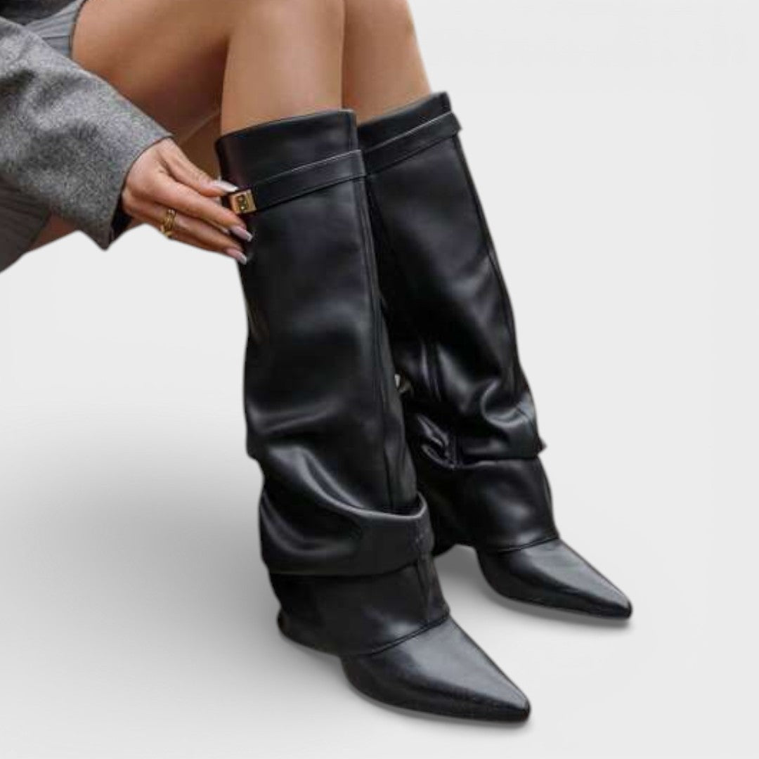 VICTORIA – Botas altas de mujer con puntera fina