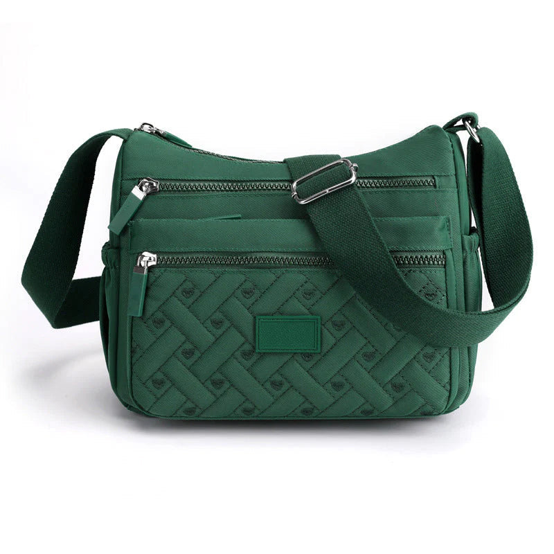 Bolso de hombro clásico y elegante con acabado lujoso – LUVINA
