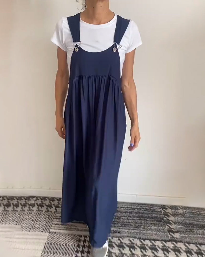 Vestido de jardín ligero y fluido para dama con detalles modernos y elegantes – ALTHEA LUMINA