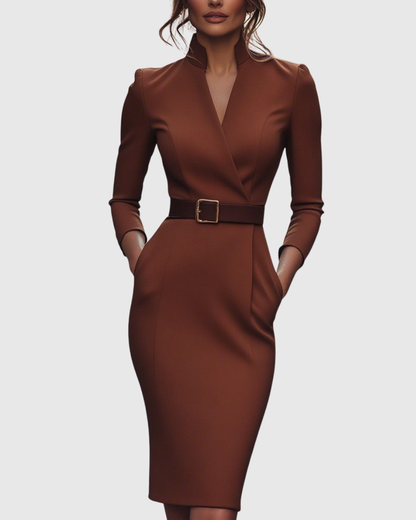 Claribel – Vestido negro refinado de fiesta para mujer