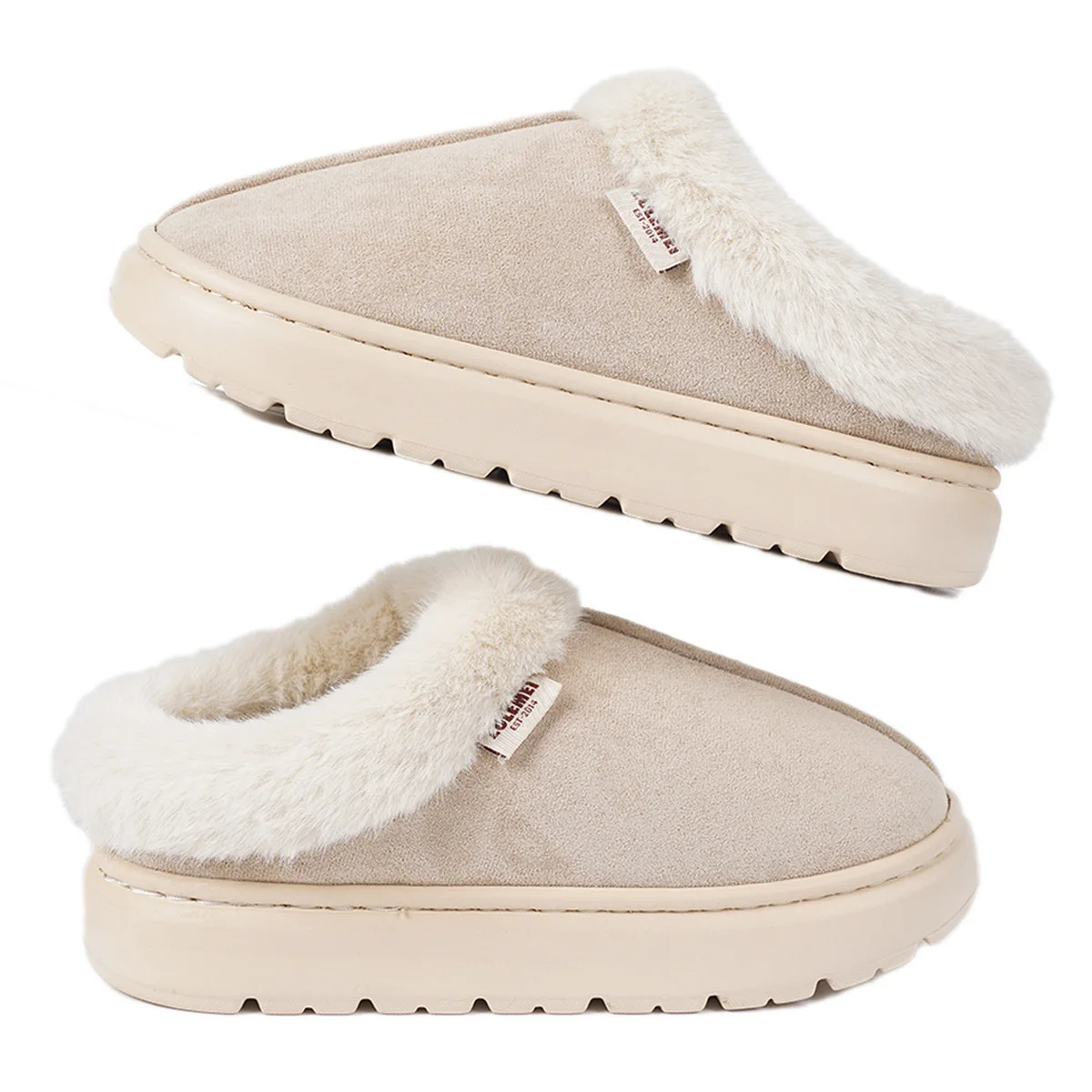 LIVIA - Pantuflas suaves con forro de algodón para mujer