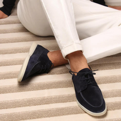 CARLOS – Zapatos de gamuza con cordones para hombre de estilo informal