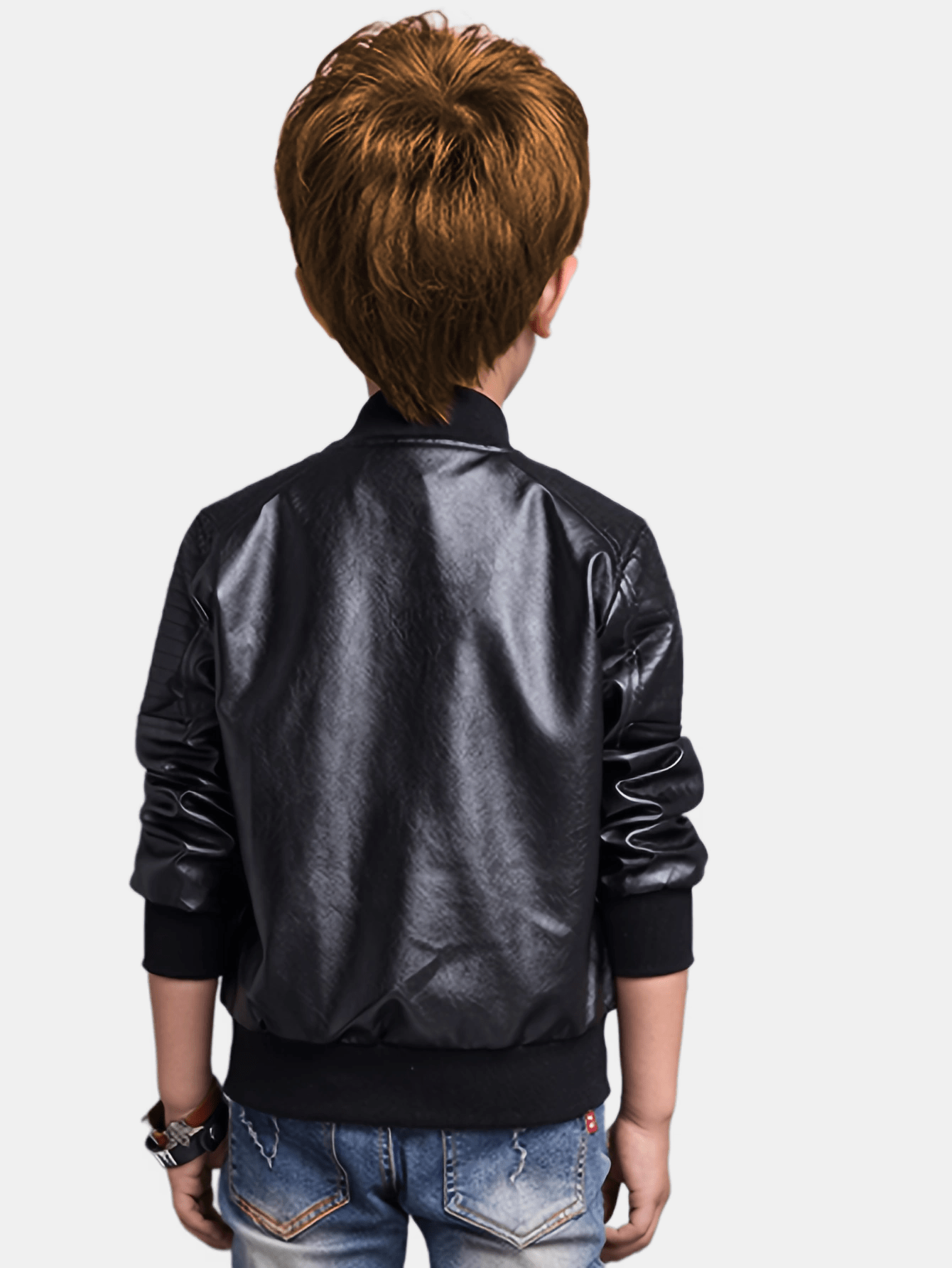 RAFFY - Chaqueta con cremallera y cuello alto para niños