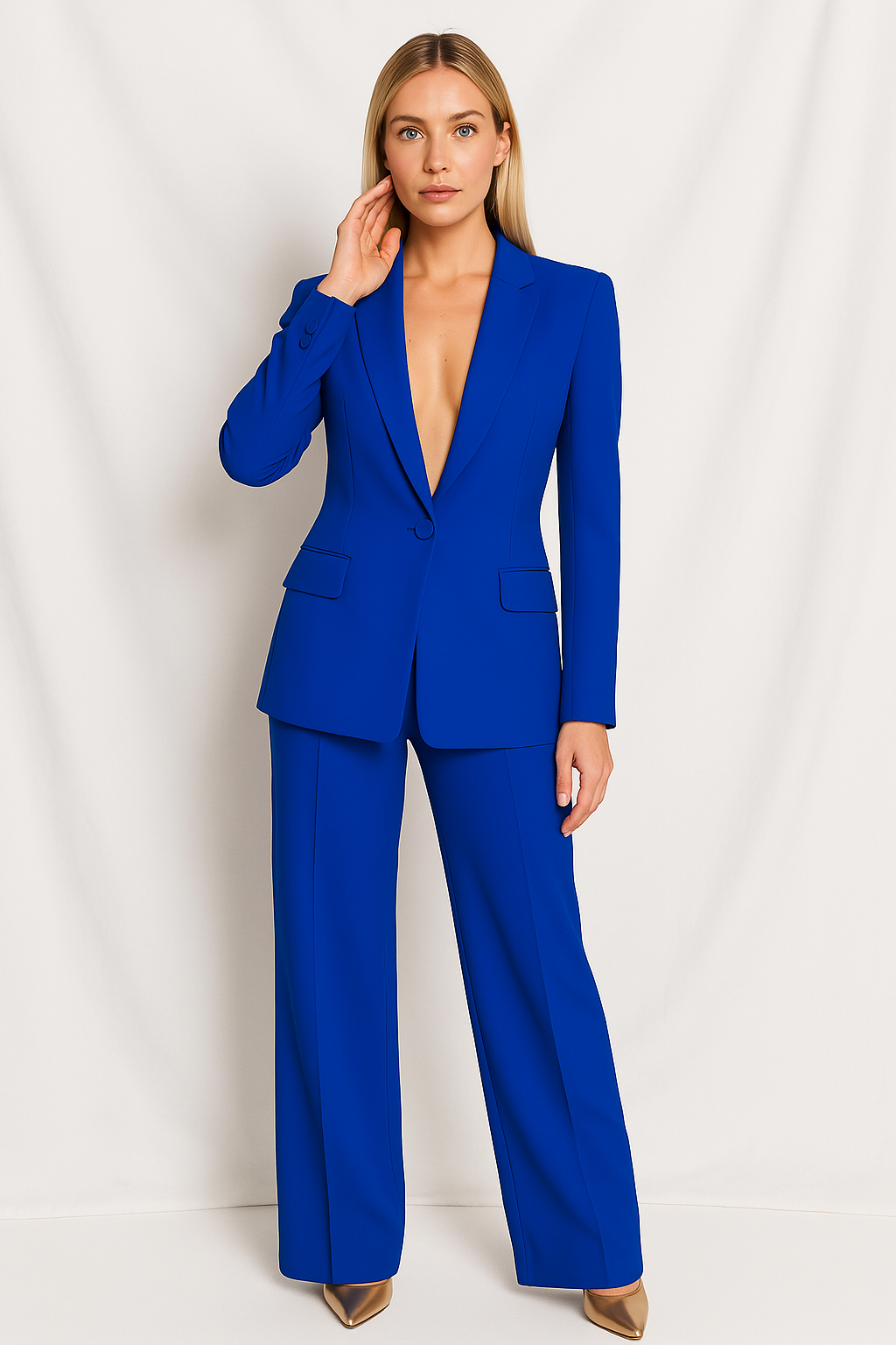 Valencia – Traje de blazer y pantalón a medida para mujer