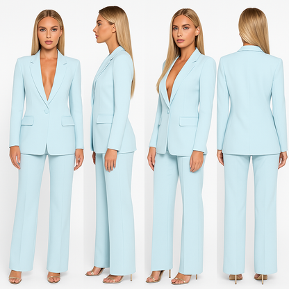 Valencia – Traje de blazer y pantalón a medida para mujer