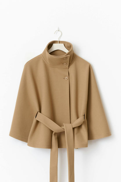 Abrigo elegante oversize para mujer con cinturón – SÉVANA