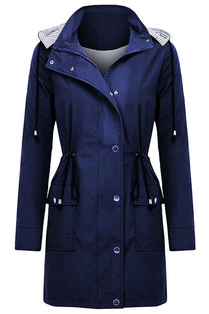 Chaqueta ligera para mujer con capucha y cordón ajustable – TAMIRA