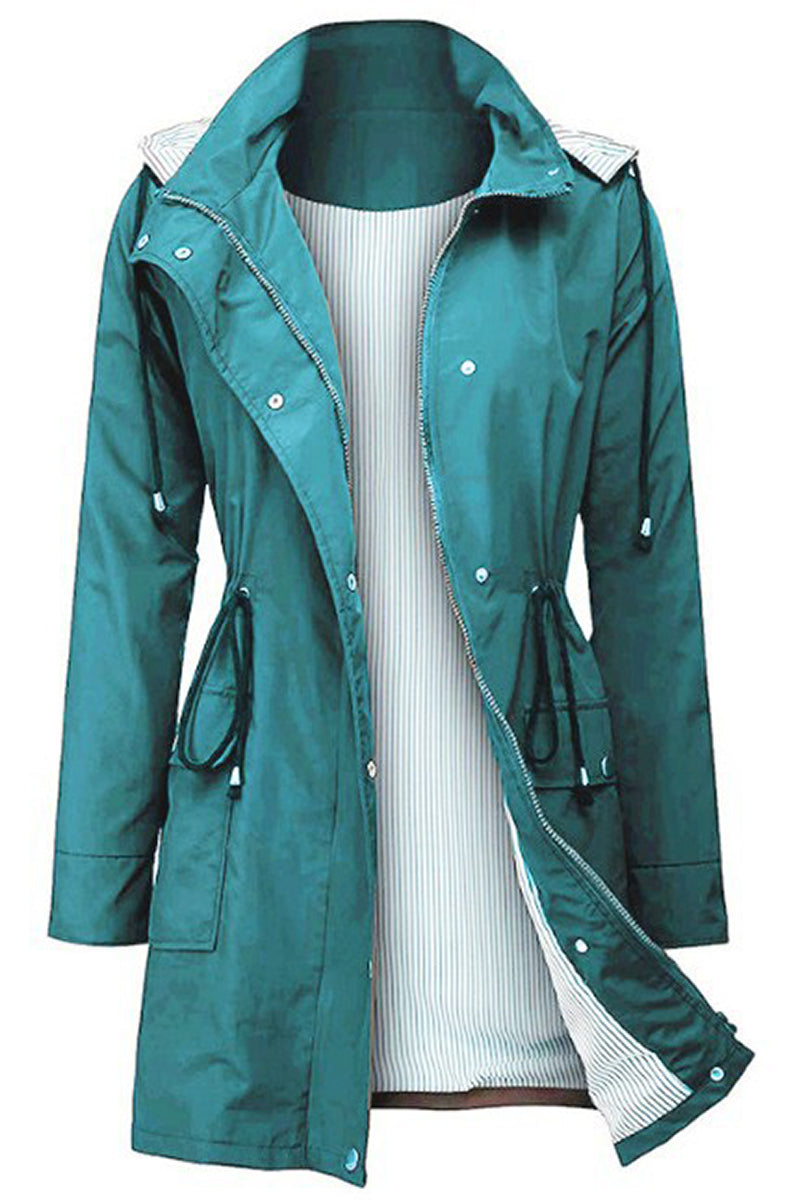 Chaqueta ligera para mujer con capucha y cordón ajustable – TAMIRA