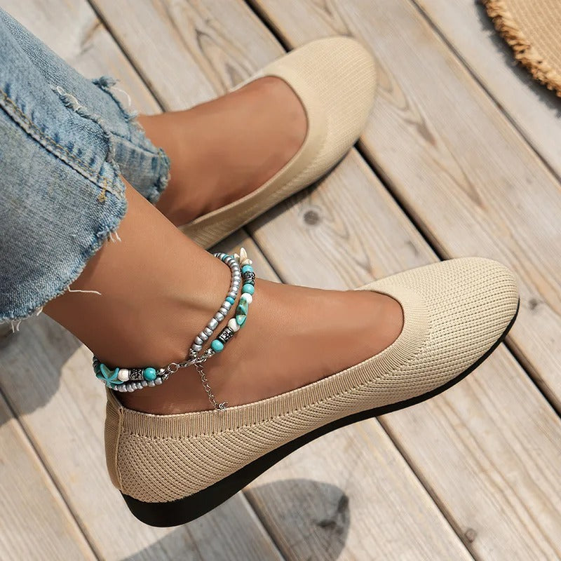Zapatos bailarinas transpirables con suela antideslizante para mujer – ELVY PARIS