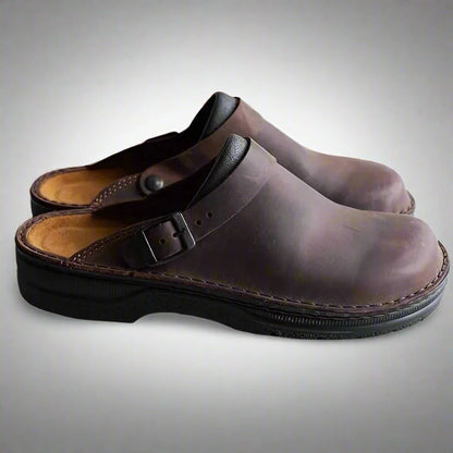 ORTHOSLIDES – Zapatillas ortopédicas de piel para mujer con diseño cómodo