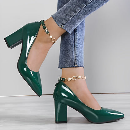 Zapatos de tacón grueso cómodos para mujer – BELMIRA
