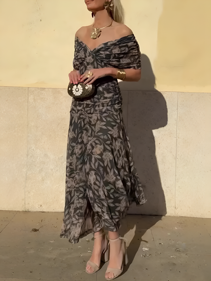 Amaranta – Vestido maxi elegante con caída fluida para mujer