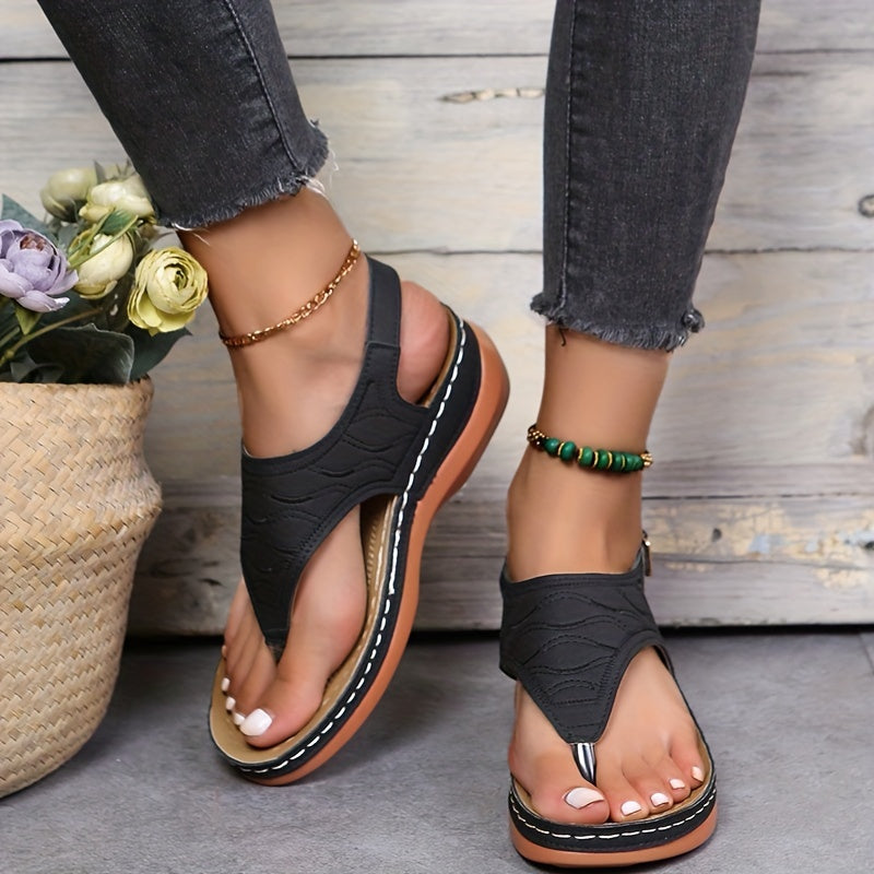 Sandalias de cuña elegantes y cómodas para mujer, perfectas para el verano – LUNA