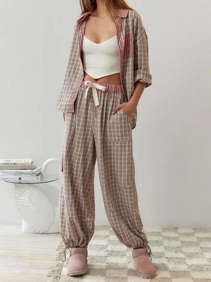COSY – Conjunto de pijama para mujer de dos piezas, suave y elástico