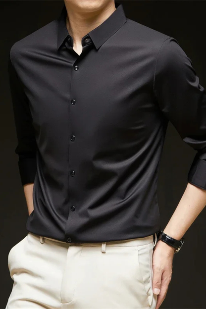 Ethan – Camisa de hombre casual con manga larga y botones