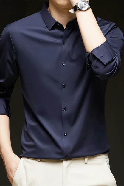 Ethan – Camisa de hombre casual con manga larga y botones
