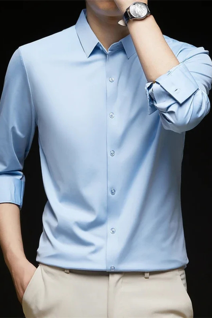 Ethan – Camisa de hombre casual con manga larga y botones