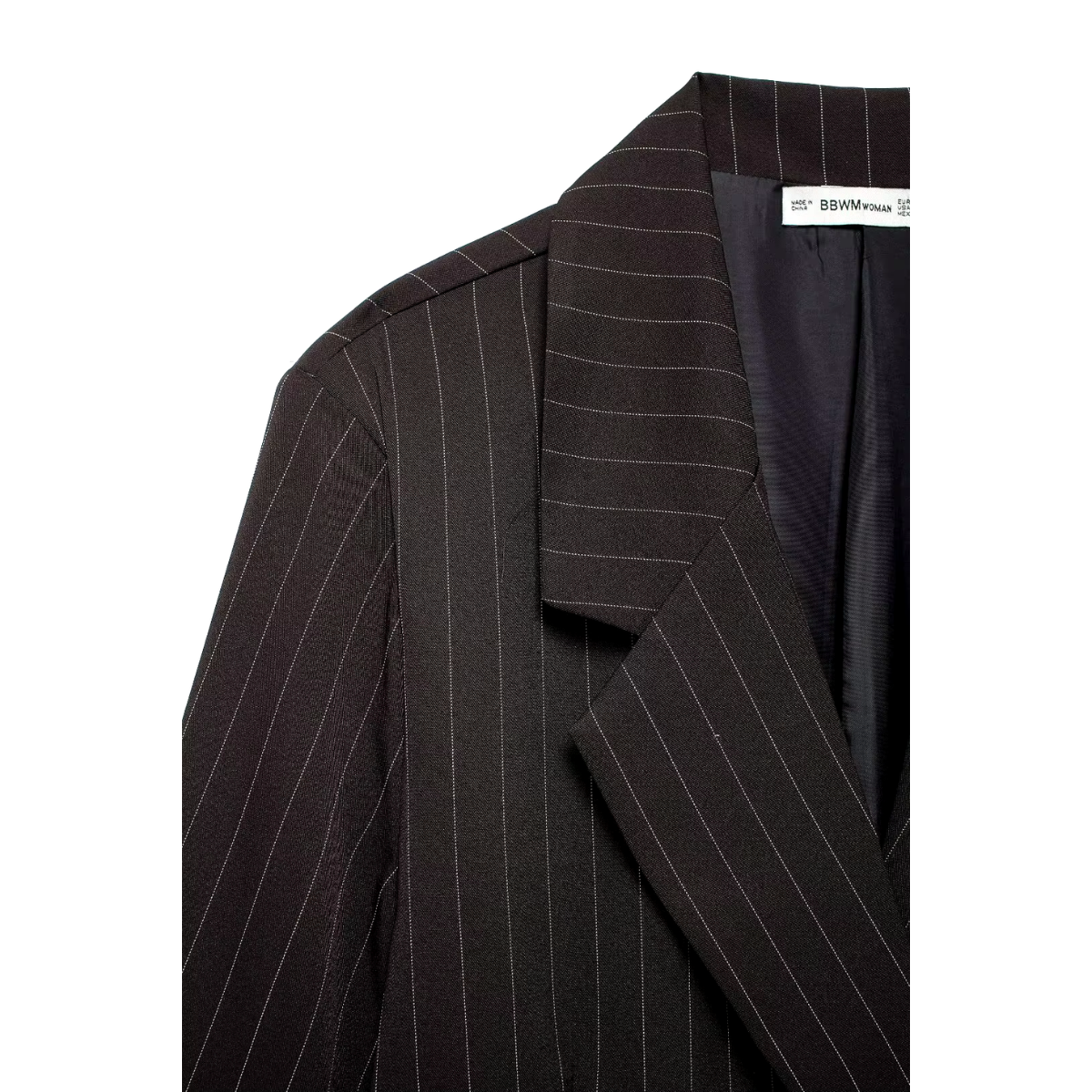 Blazer oversize de rayas con doble botonadura – NELSIE