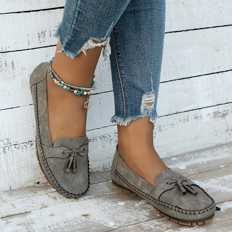 Mocasines elegantes para mujer con lazo y suela flexible – LUNIA FLEX