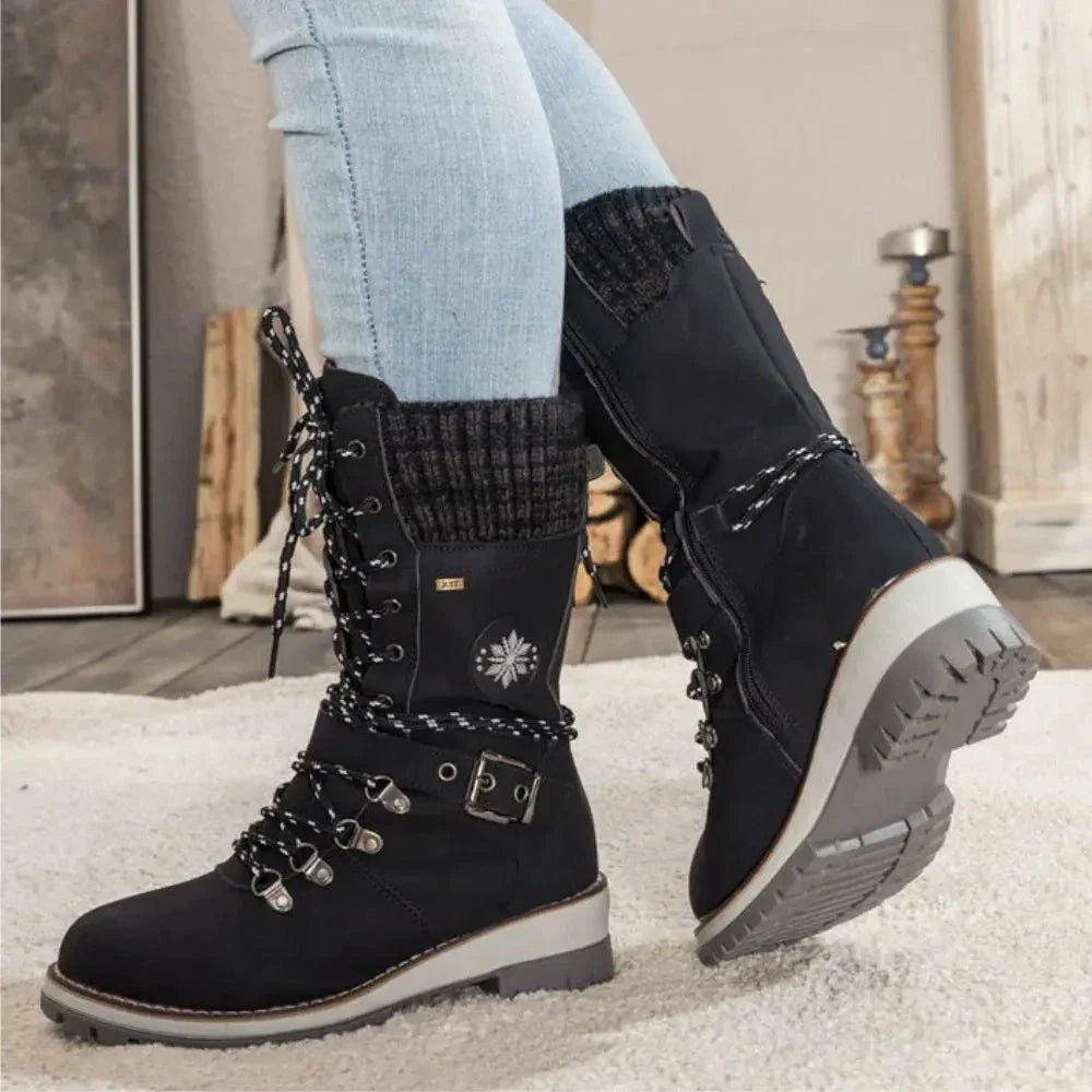 Botas de invierno impermeables para mujer con suela antideslizante – SNOWRA