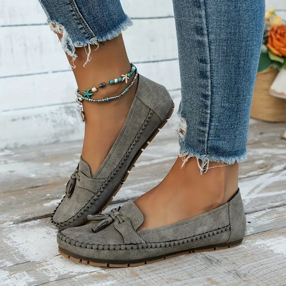 Mocasines elegantes para mujer con lazo y suela flexible – LUNIA FLEX