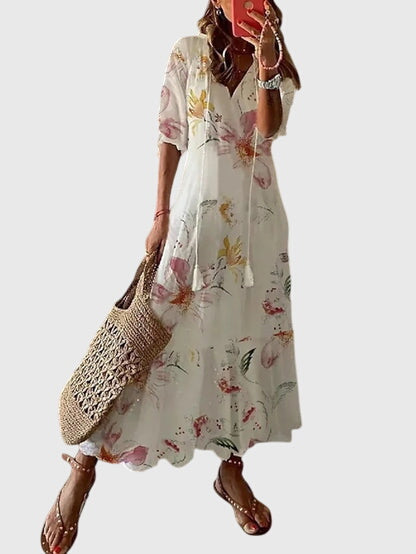Amalia – Vestido bohemio vintage de verano para mujer