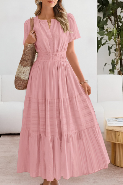 Eliana – Vestido elegante con estructura plisada refinada para mujer