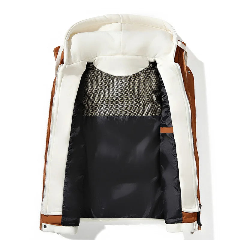 LIAVEN – Chaleco acolchado tipo puffer para hombre con capucha