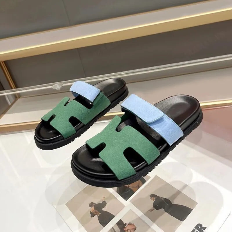 Sandalias Gladiadoras Elegantes con Cierre de Velcro Ajustable para Damas – HIRA