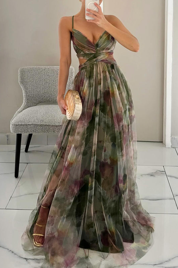 GARDENIA – Vestido largo para mujer con estampado floral