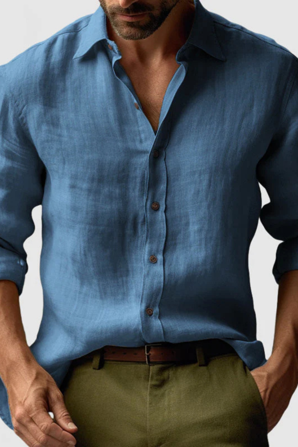Harrison – Camisa de lino informal elegante para hombre