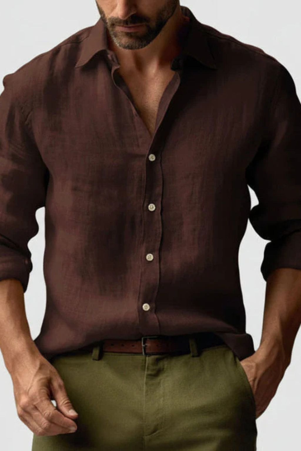 Harrison – Camisa de lino informal elegante para hombre