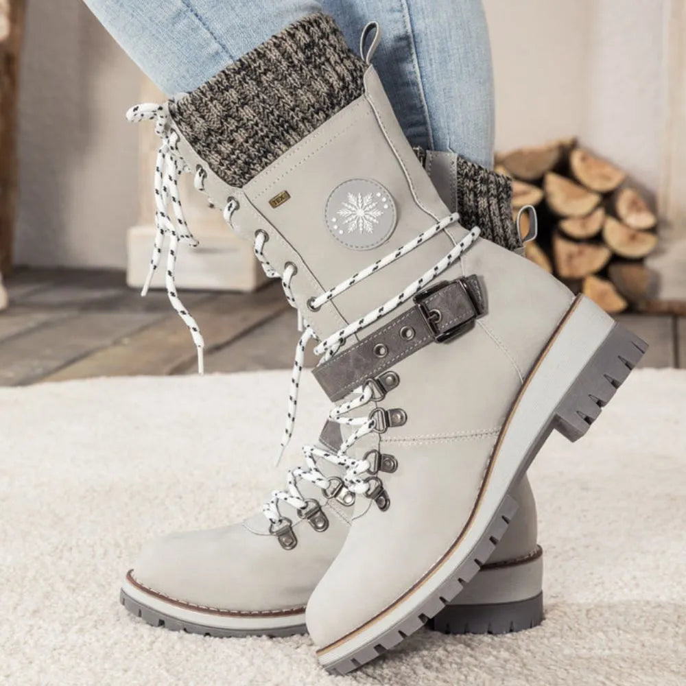 Botas de invierno impermeables para mujer con suela antideslizante – SNOWRA